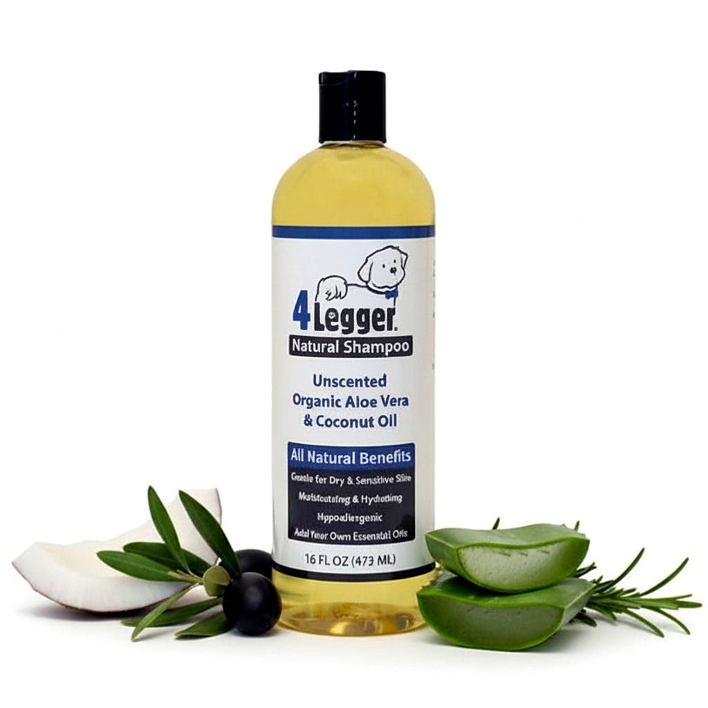 4-Legger Organic Unscented Dog Shampoo with Aloe, 16 oz