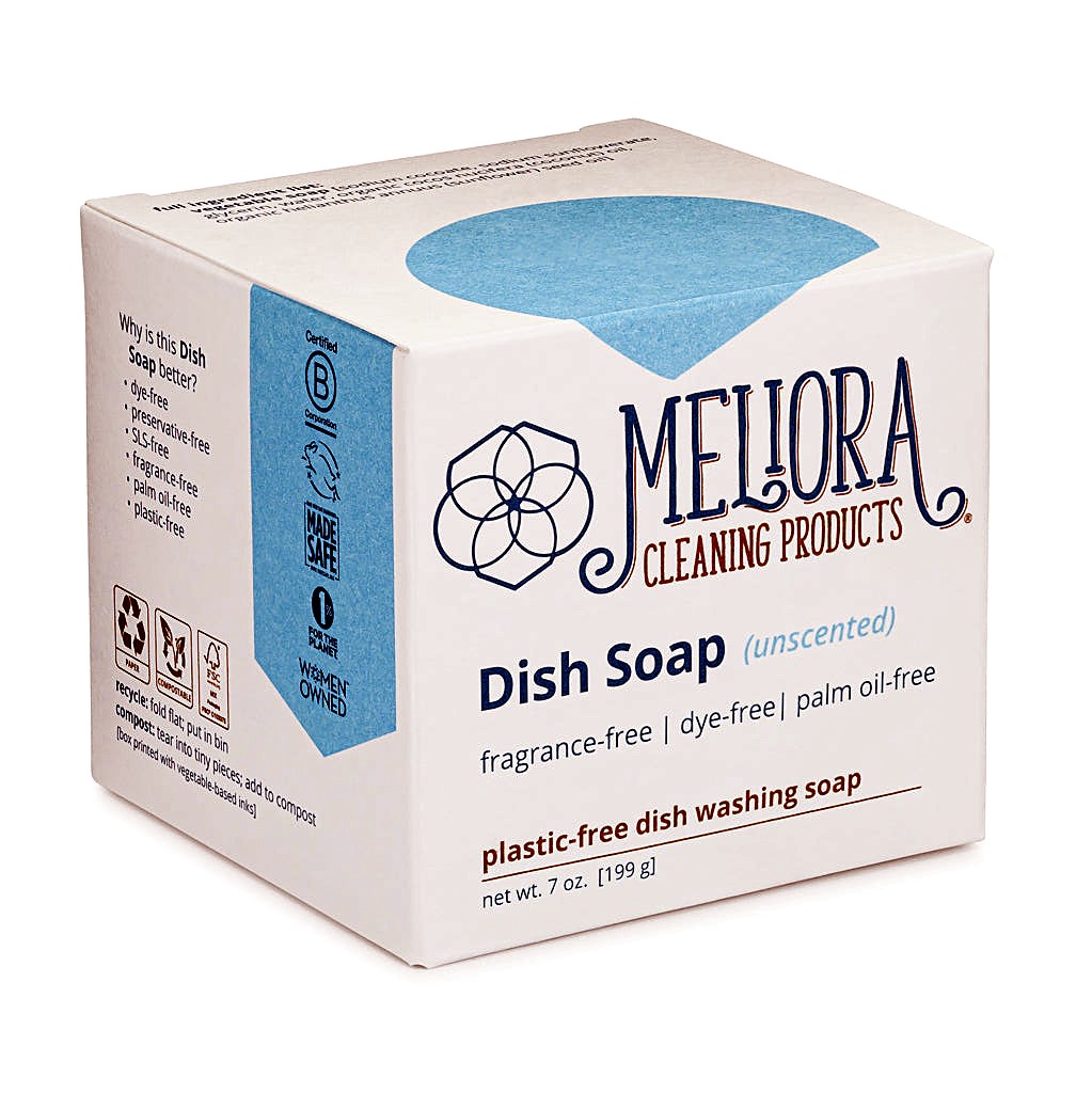 Meliora Dish Soap Bar — Unscented (Single Puck)