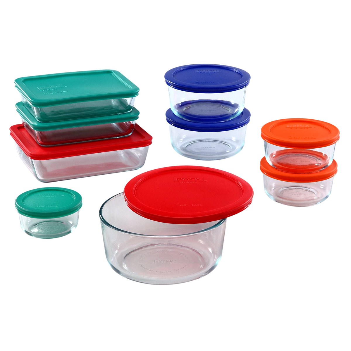 Pyrex Simply Store 18-Piece Glass Food Storage Set